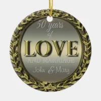 50 Years of Love ID196 Ceramic Ornament