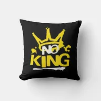 No King Vintage Style Throw Pillow
