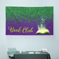 Green Glitter on Purple - Book Club | Banner