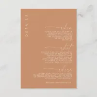 Desert Vibes Wedding Details ID1019 Enclosure Card