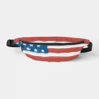 Distressed USA Flag 4th of July Fanny Pack