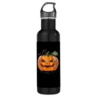 It’s Fall Y’all Leopard Pumpkin Happy Halloween Ne Stainless Steel Water Bottle