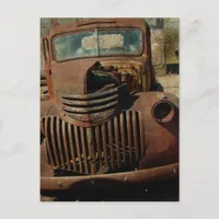 Abandoned Old Truck Postcard