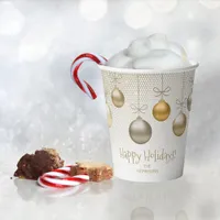 Christmas Ornaments Gold ID251 Paper Cups