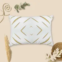 Radiant Gold Brown Geometric Burst  Decorative Pillow