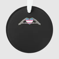 Bone Hands Heart Transgender Goth Minimal Style Ornament