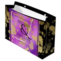 6th 33rd 47th 48th Amethyst Wedding Anniversary Large Gift Bag