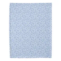 Cute Pastel Blue White Sprinkles Pattern Duvet Cover