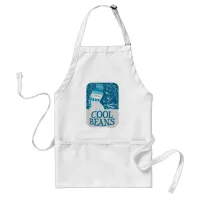 Funny Frozen Cool Beans Cartoon Art Design Adult Apron