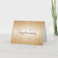 Happy Anniversary Gold Stars Card