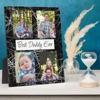 Personalized Best Daddy Ever Photo  Plaque