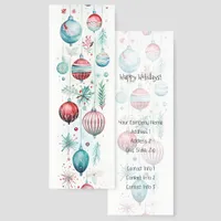 Whimsical Tree Ornaments Business Promotional Bookmarks