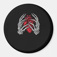 Skeleton Hands Holding Heart Halloween Costume  Magnet