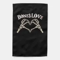 Love Skeleton Hand Classic Look Garden Flag