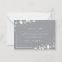 BUDGET Sympathy Eucalyptus Funeral Thank You Note 