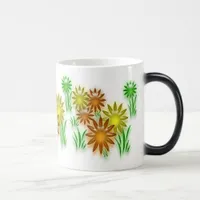 Mug - 3D neon flowers (v.2)