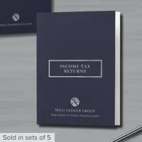 Custom Income Tax Pocket Folder