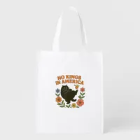 No Kings In America We The People Retro For Girl C Grocery Bag