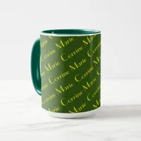 Mug - Tiled Name in Yellow