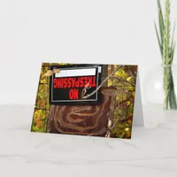 Upside Down No Trespassing Card