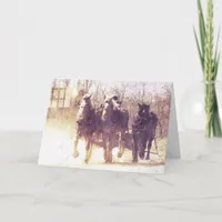 Working Horses, Father's Day Card