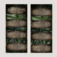 Tropical Jungle Leather Luxury Elegant Barber  Rack Card