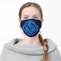 Azure Symphony: The Electric Triad Adult Cloth Face Mask