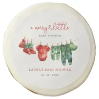 Christmas Merry Little Baby Shower Gender Neutral Sugar Cookie