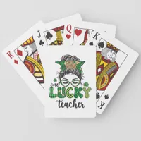 One Lucky Teacher - St. Patrick's Day Poker Cards