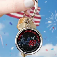 US 250 America Home of the Brave | Landmarks Keychain