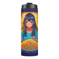 A Girl and her Ramen Anime Thermal Tumbler