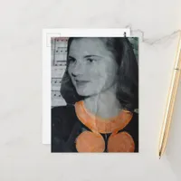 A Vintage Woman Collage Postcard