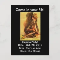 Come in your PJs!, Pajama Party Invite