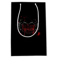 Blegh Breakdown Skeleton Heart Hands Emo Screamo Medium Gift Bag