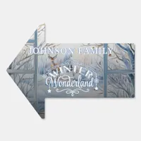 Christmas Watercolor Winter Wonderland Decoration Sign