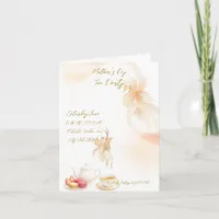 Folded holiday invitation