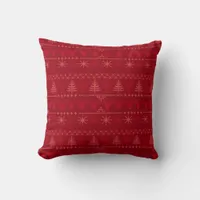 ... Knit Pattern Throw Pillow
