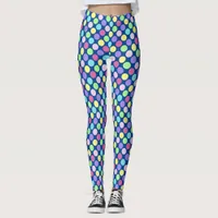 Fun Colorful Polka Dots Leggings