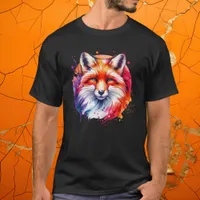 Watercolor Fox Illustration T-Shirt