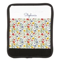 Colorful Wildflowers Floral Elegant Pretty Stylish Luggage Handle Wrap