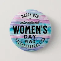 International Women's Day March 8th IWD Button