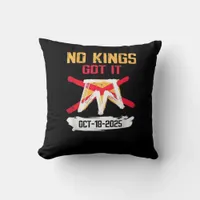 No King Patriotic Freedom No Kings In America Crea Throw Pillow