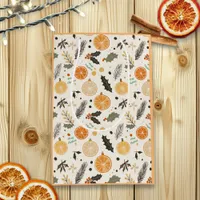 Pretty Orange Slices and Pine Christmas Medium Gift Bag