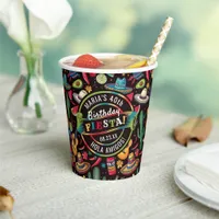Mexican Fiesta Any Occasion Black ID1114 Paper Cups