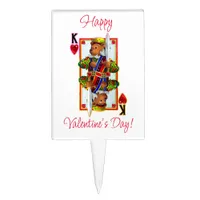 Teddy Bear King of Hearts Cake Topper