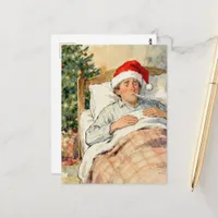 Santa Brought the Flu Postcard