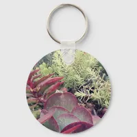 Succulent Plants Keychain