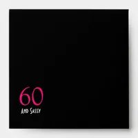 Black Square 60 and Sassy/Return Address Envelope