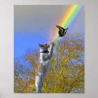 Poster - Cat Chasing Butterfly