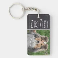 Dog Memorial Remembrance Gift Sympathy - Pet Loss Keychain